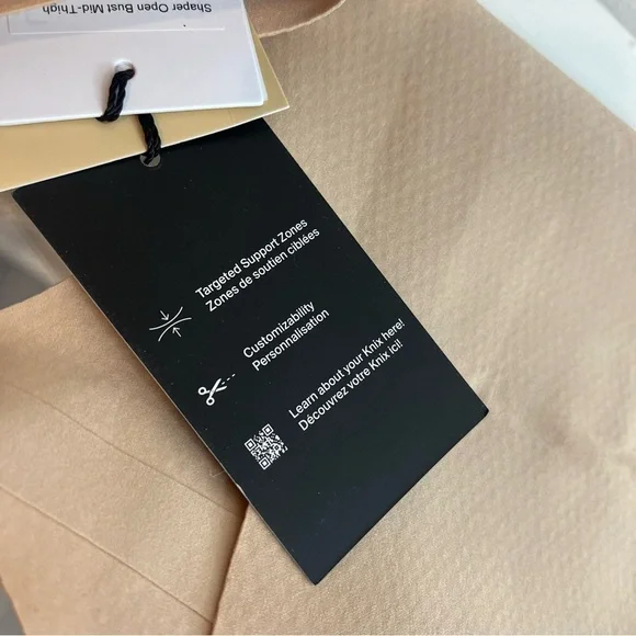 Knix Women's Size XL Customizable Open Bust Shaper Bodysuit Warm Sand NWT - Picture 13 of 14